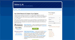 Desktop Screenshot of onlinellm.org